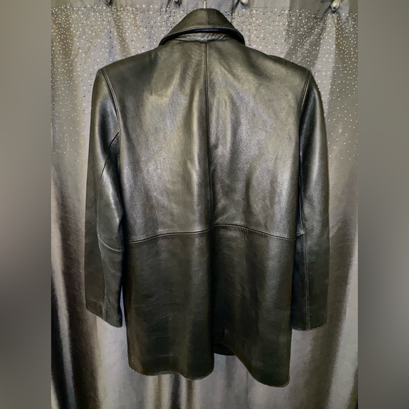 Alfani genuine leather coat - Picture 3 of 3